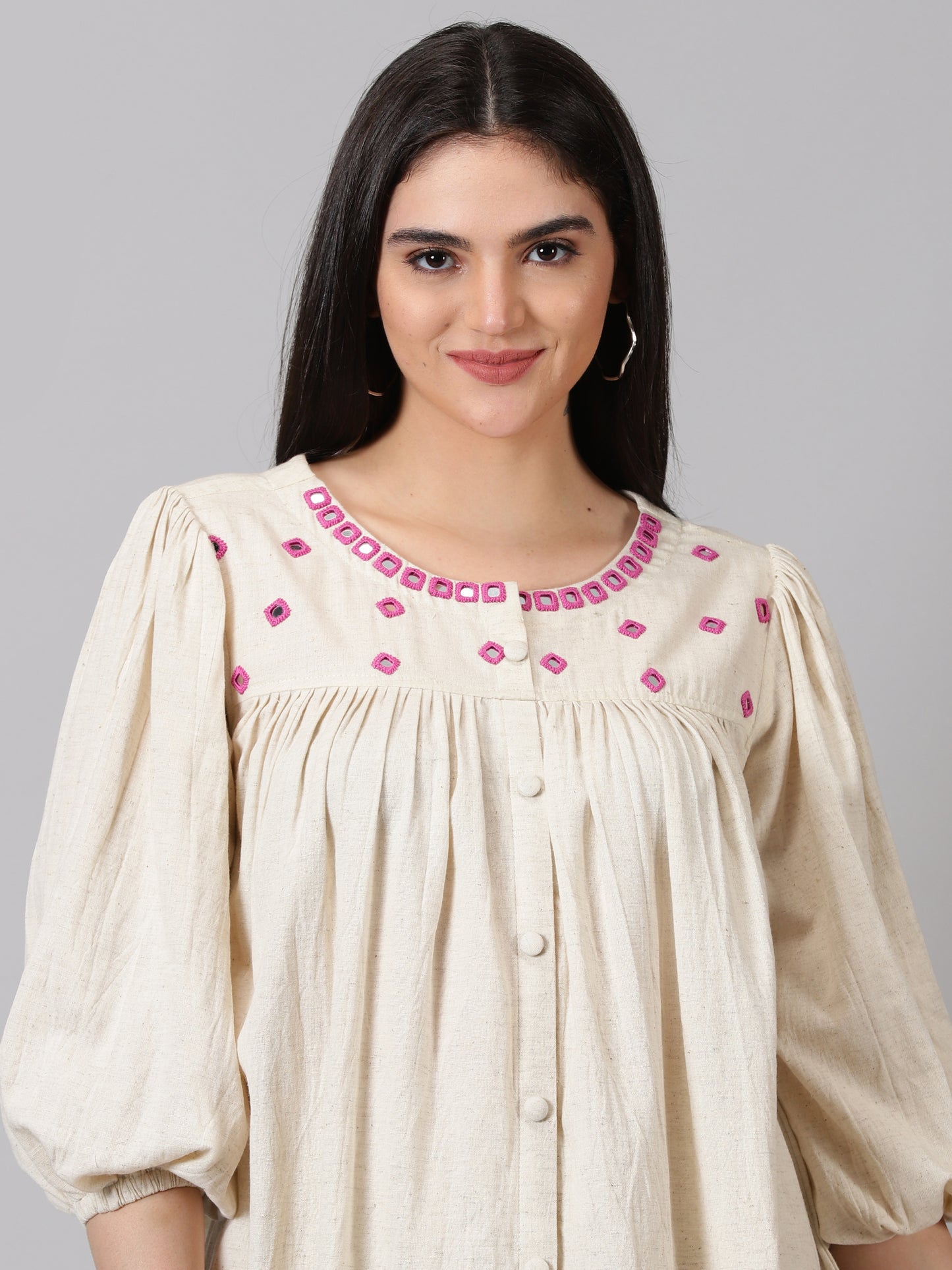 Ivory Mirror Cotton Co-ord