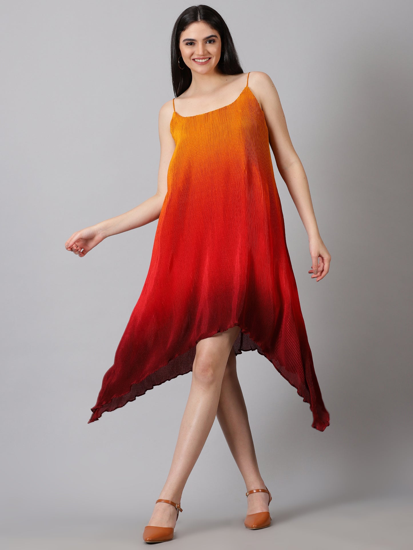 Honey Chinon Dress