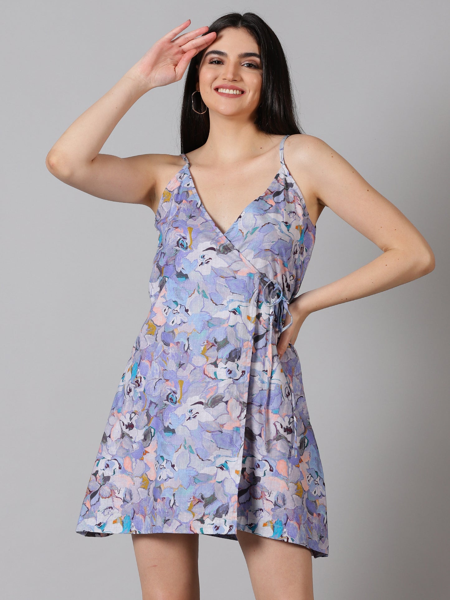 Laurel Lavender Wrap Dress