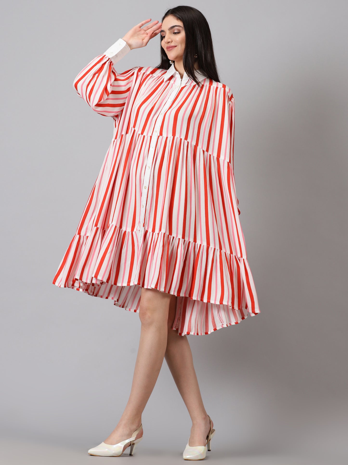 Red Rayon Dress