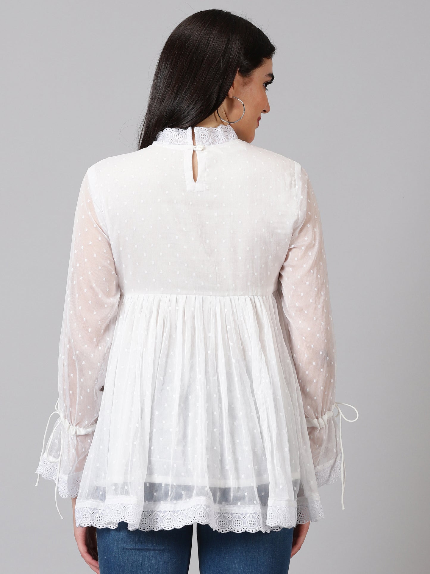 White Chiffon Top