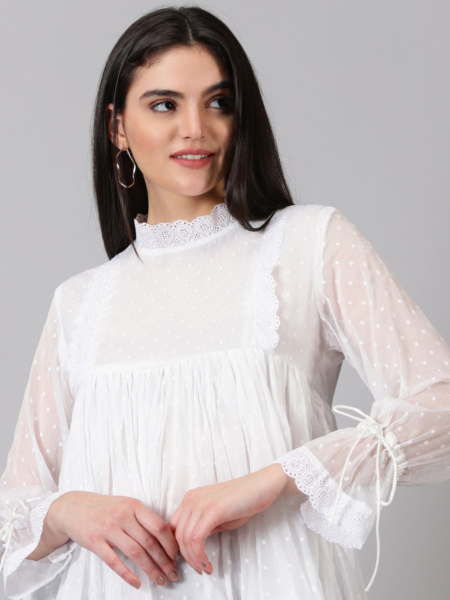 White Chiffon Top
