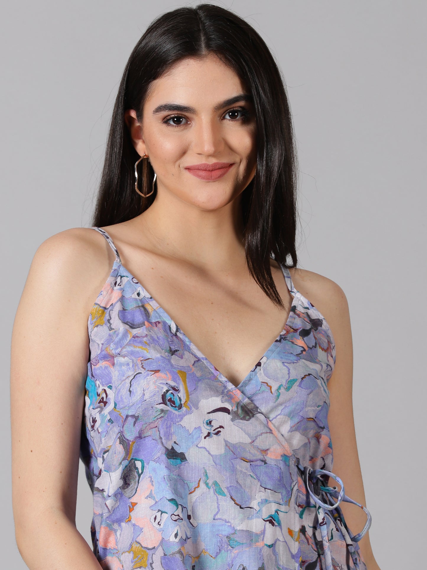 Laurel Lavender Wrap Dress
