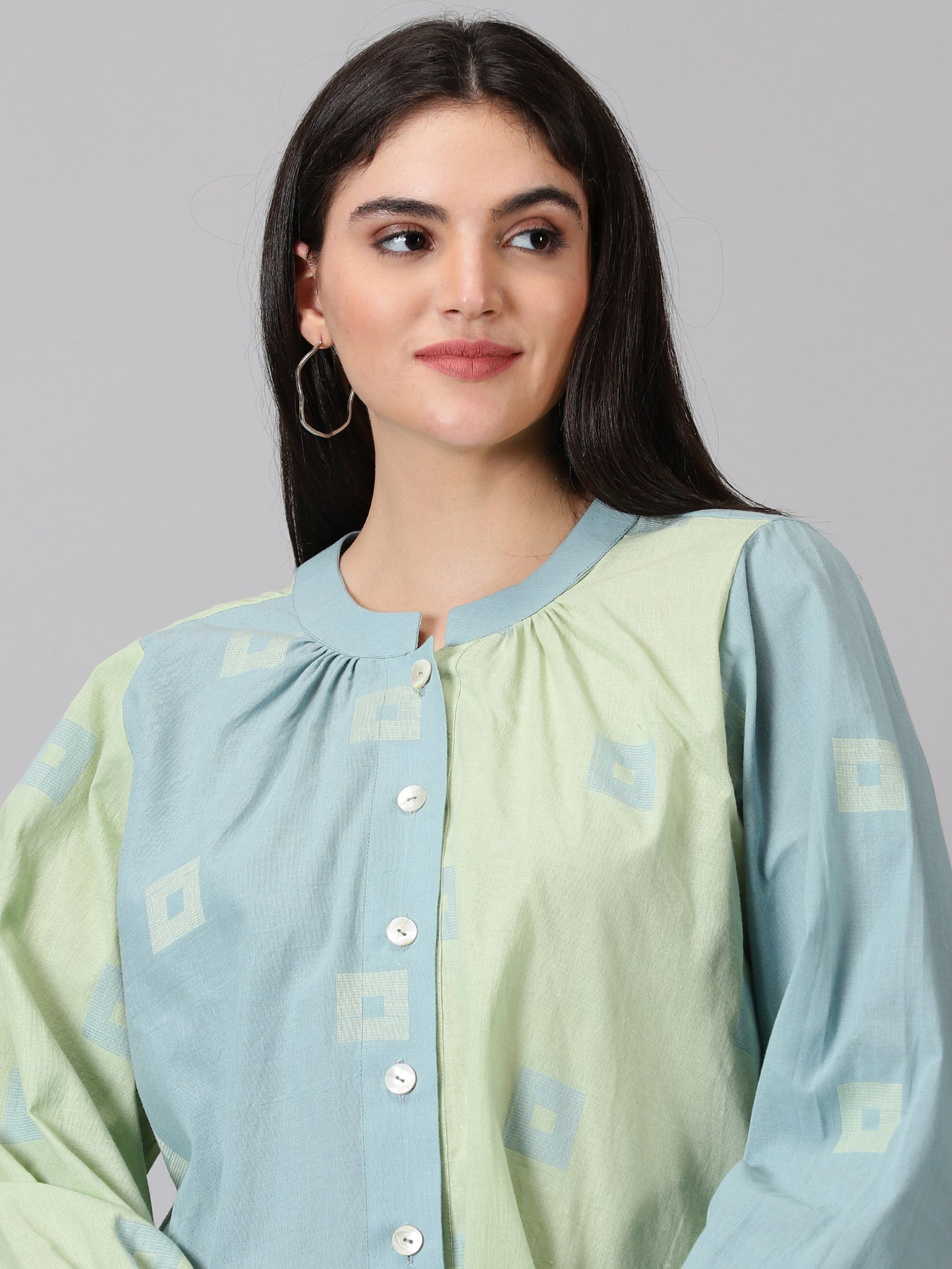 Sage Handloom Cotton Shirt