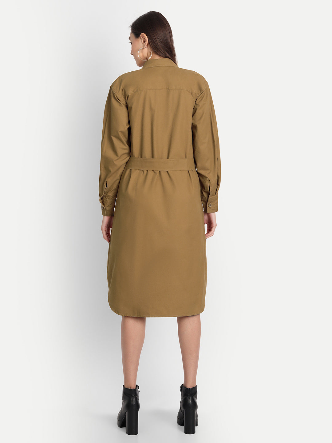 Fawn long Winter Coat