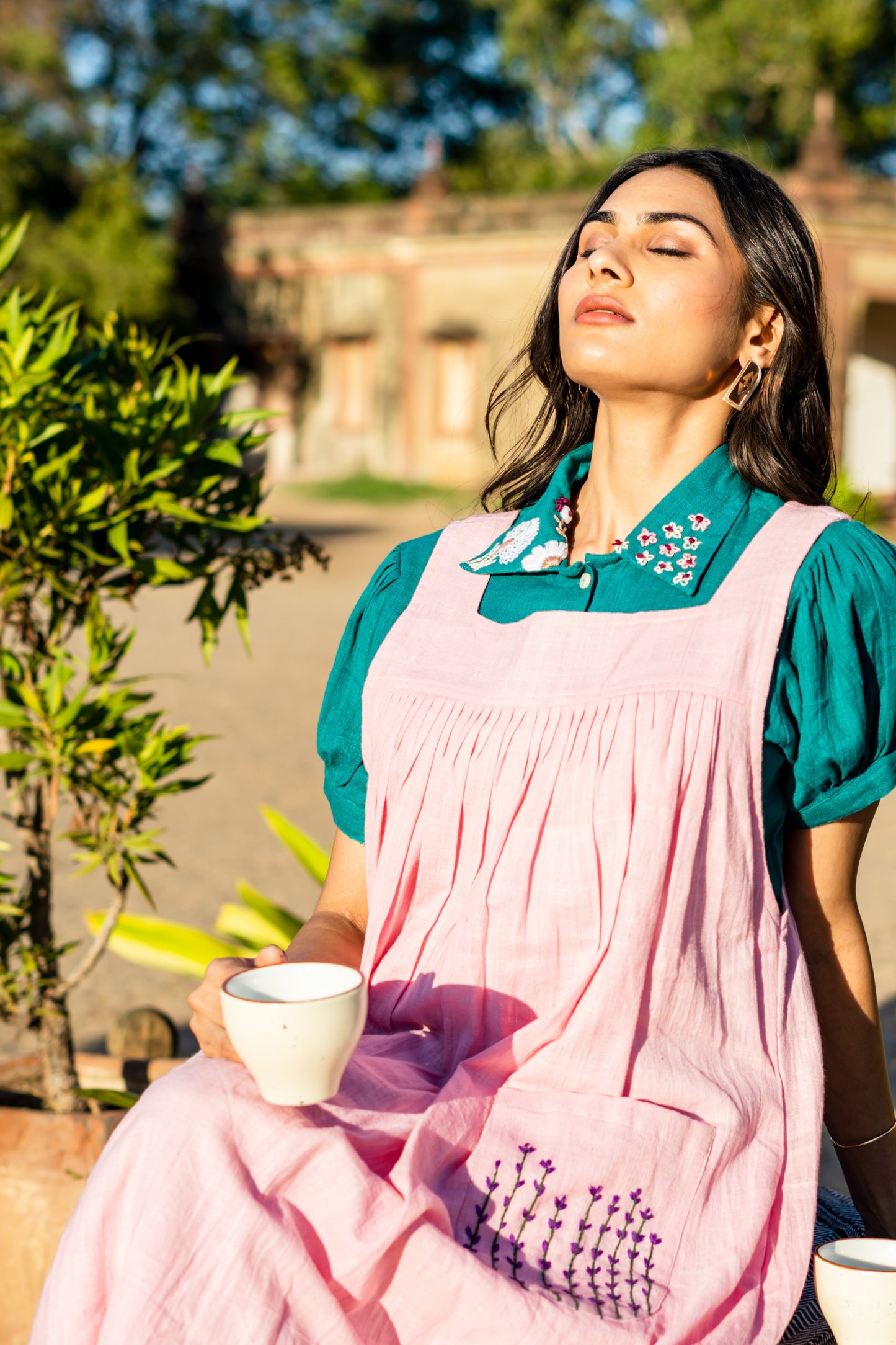 Pink Kala Cotton Dangree
