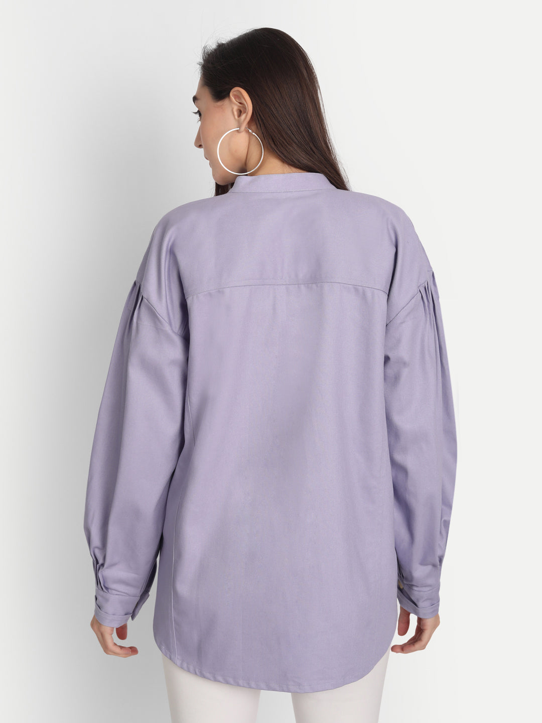 Women Purple Classic Denim Jacket