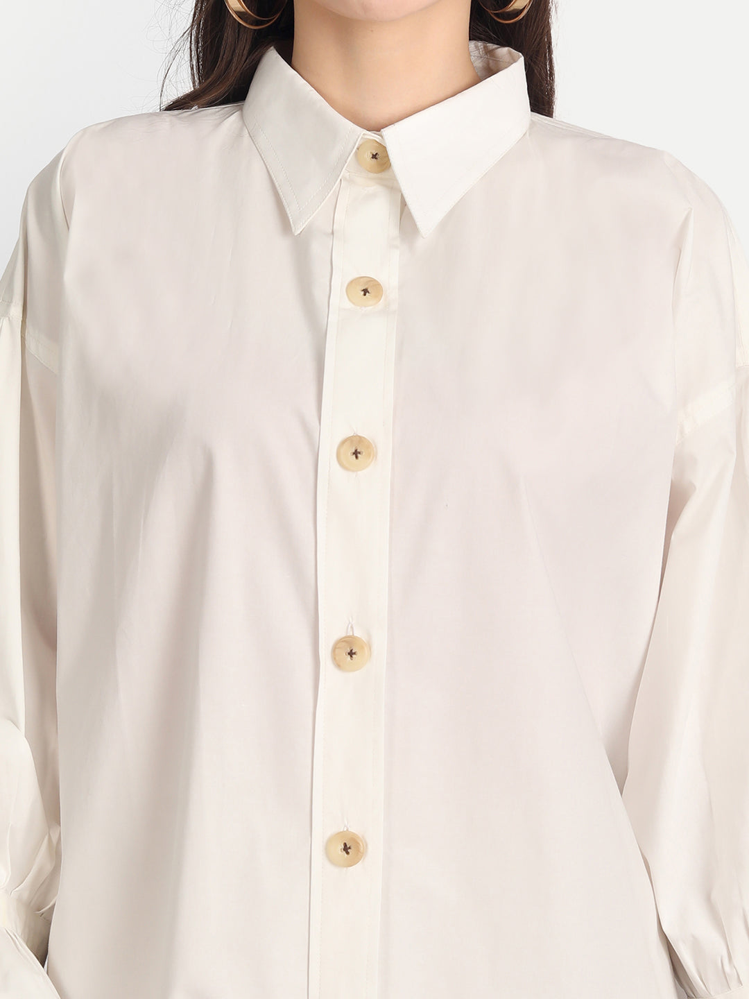 White Tunic Shirt Dress
