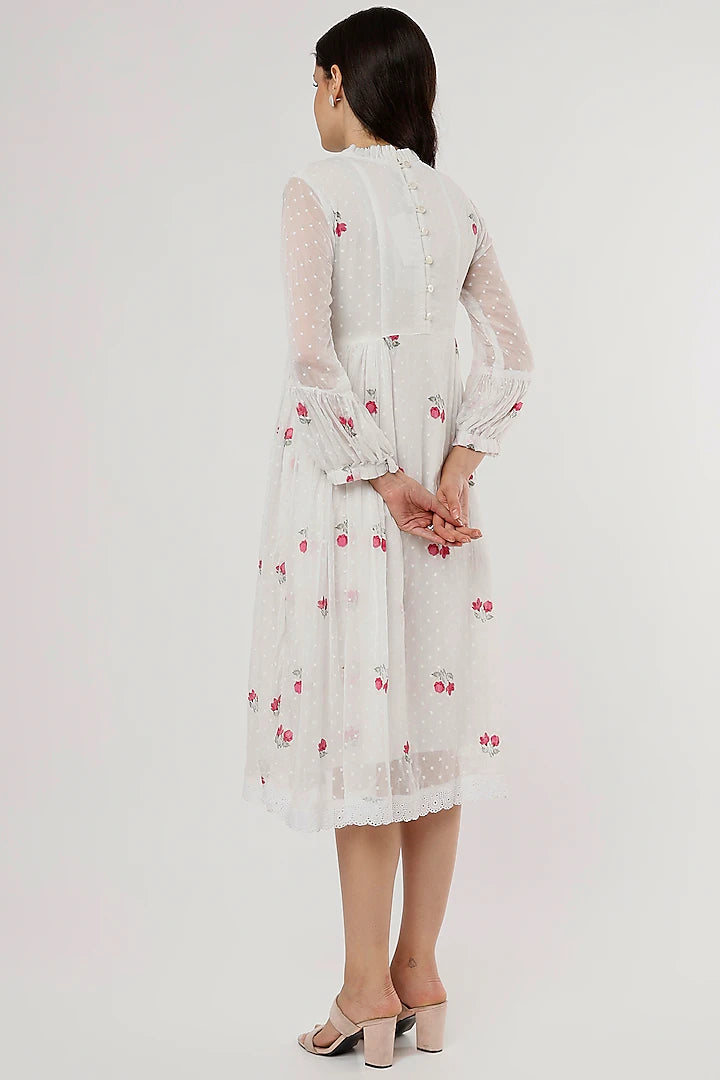 White Chiffon Dress