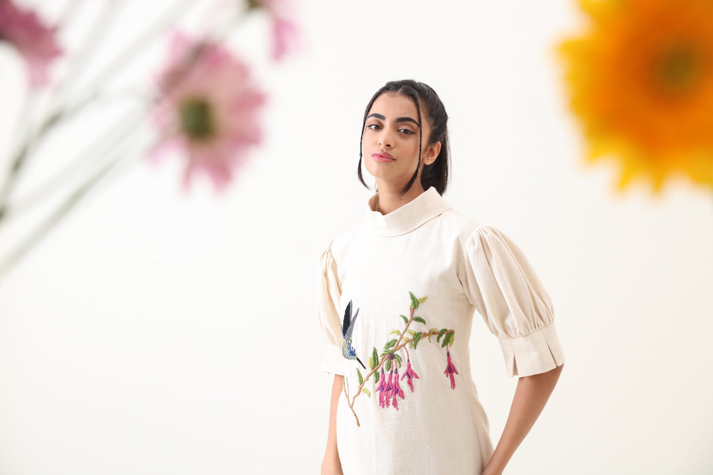 LoveBird Kala Cotton Embroidered Dress