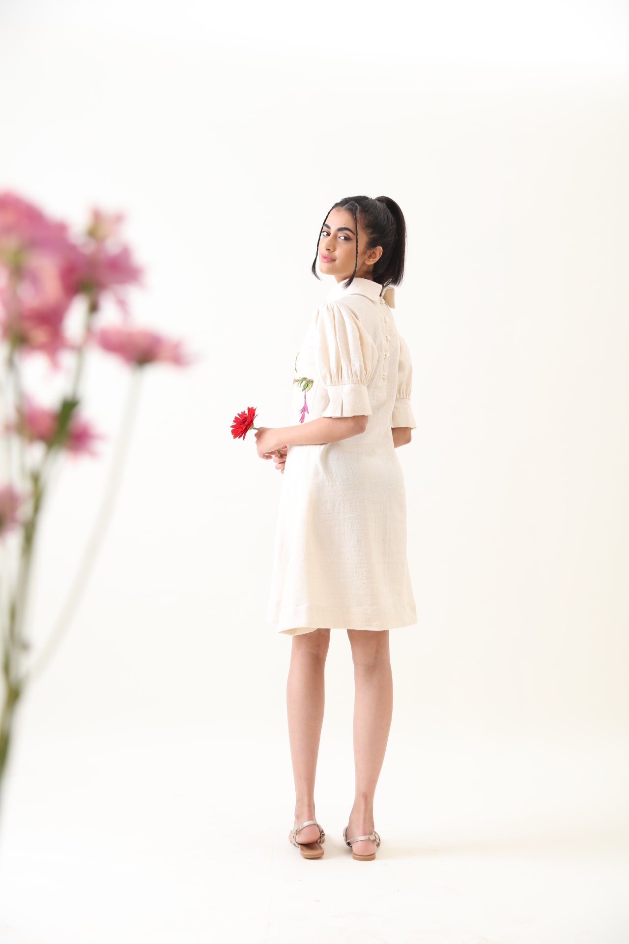 LoveBird Kala Cotton Embroidered Dress