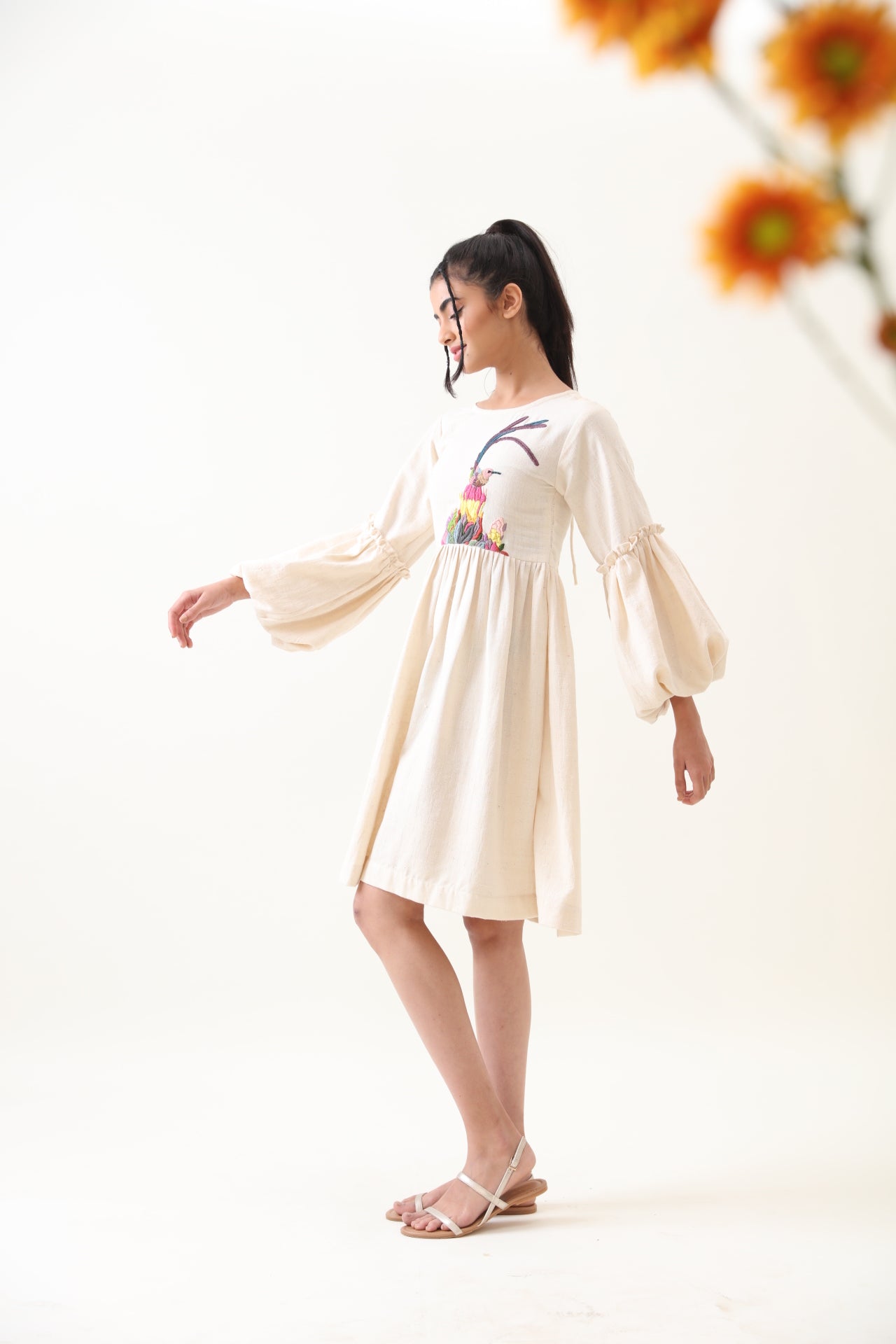Eden Kala Cotton Embroidered Dress