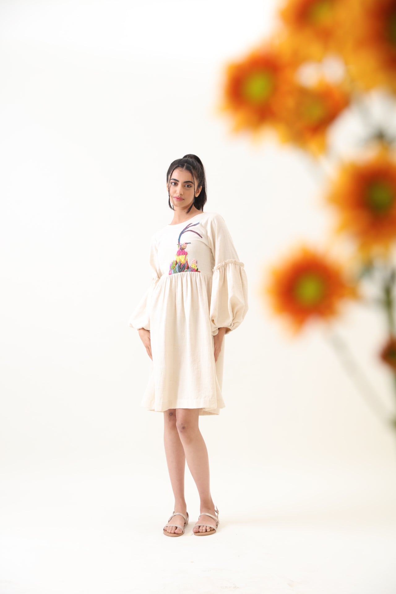 Eden Kala Cotton Embroidered Dress