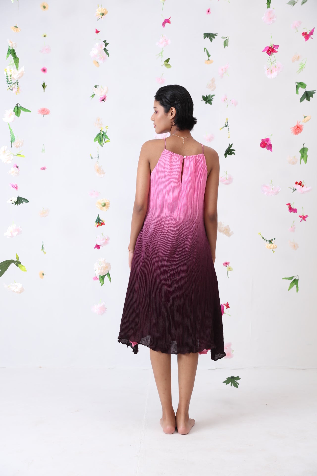Clare Pink Midi Dress
