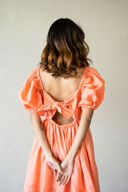 Melon Cotton Dress