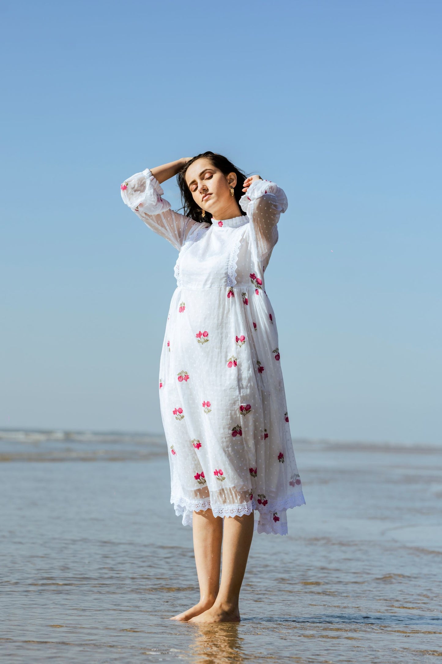White Chiffon Dress