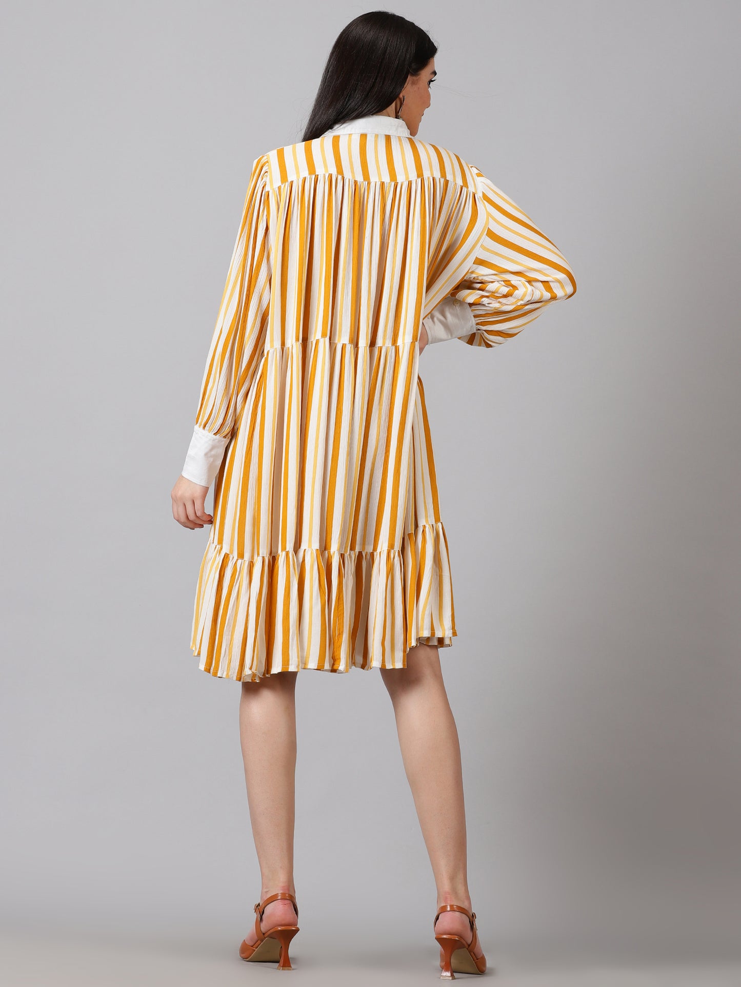 Yellow Rayon Dress