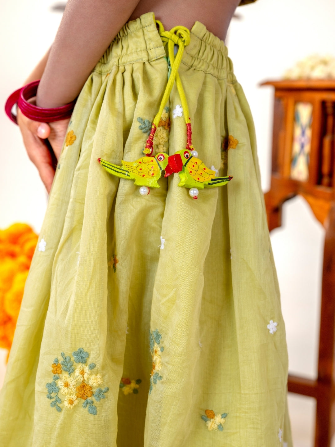 Mustard Yellow Matching Sibling Festive Wear