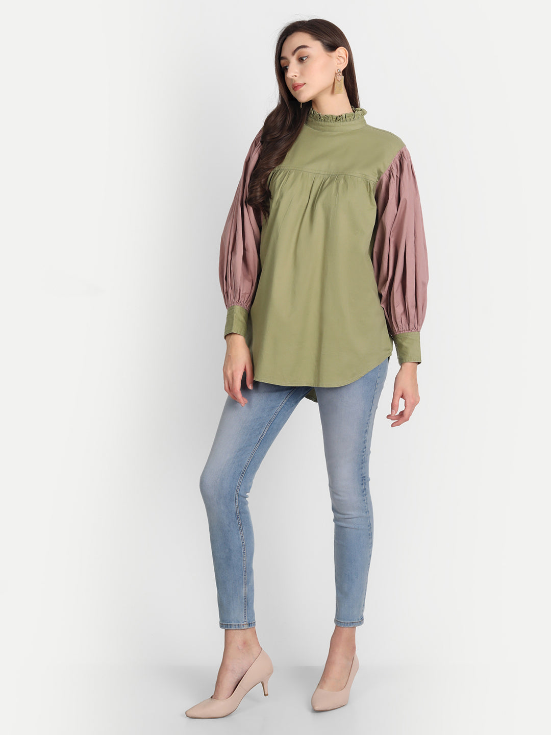 Fern Ruffle Sleeve Shirt