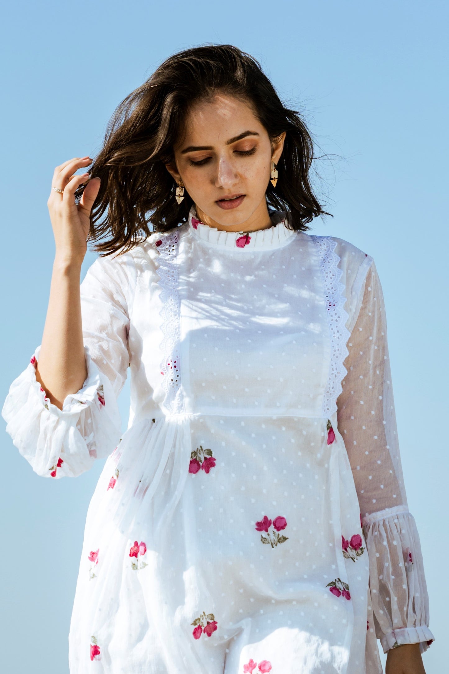 White Chiffon Dress