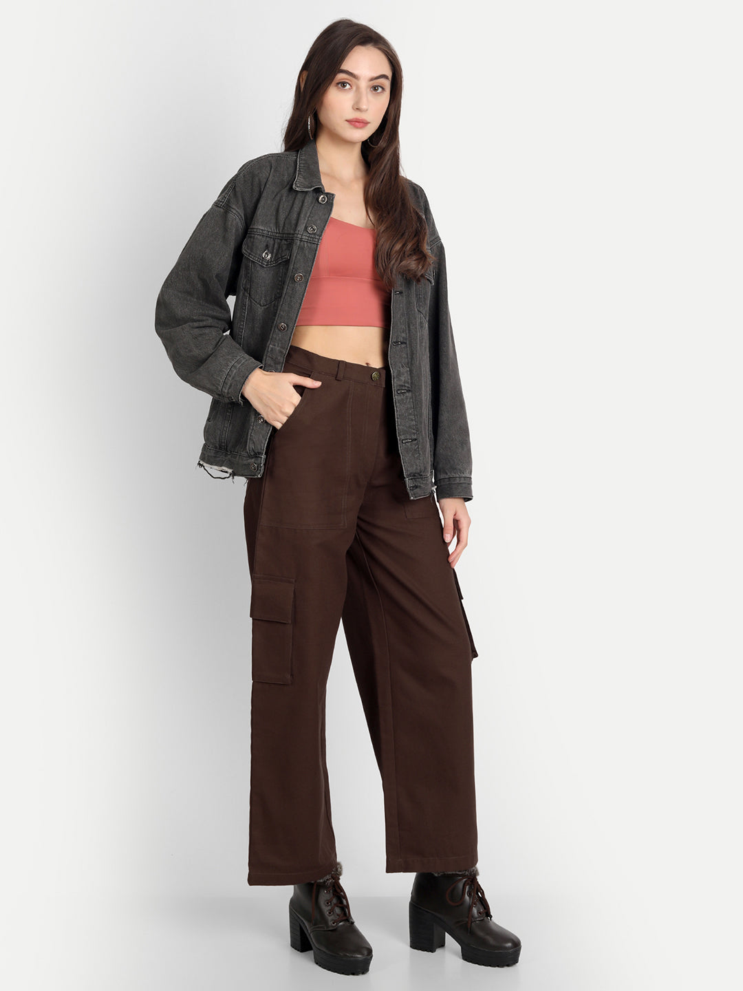 Carob straight fit Pant