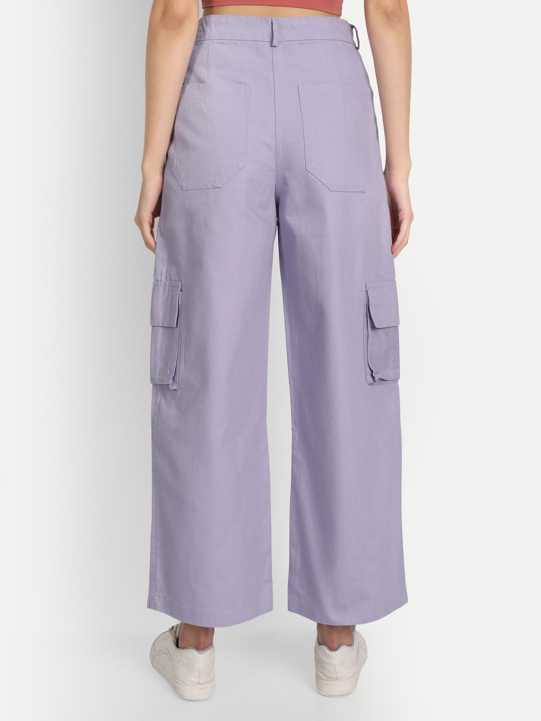 Mauve straight fit Pant