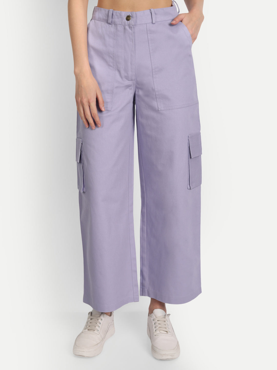 Mauve straight fit Pant