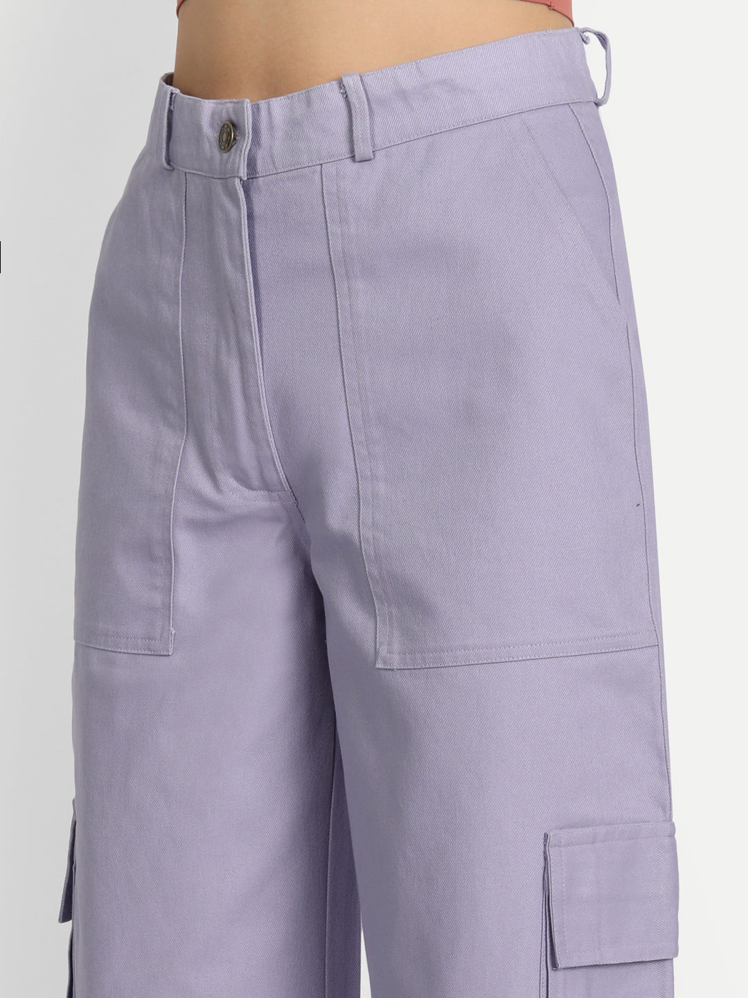 Mauve straight fit Pant