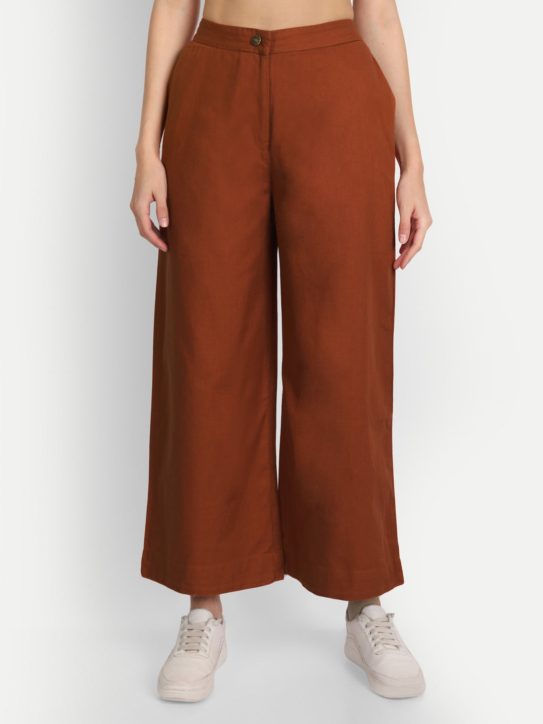 Rust Women Wide Leg Pant