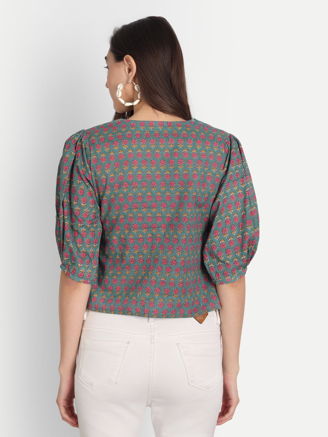 Pine Printed Top