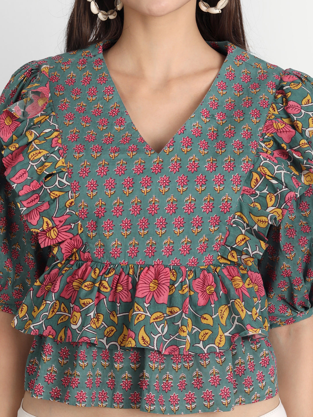 Pine Printed Top