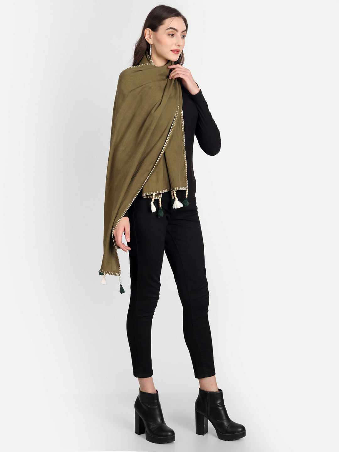 Olive Green Stole