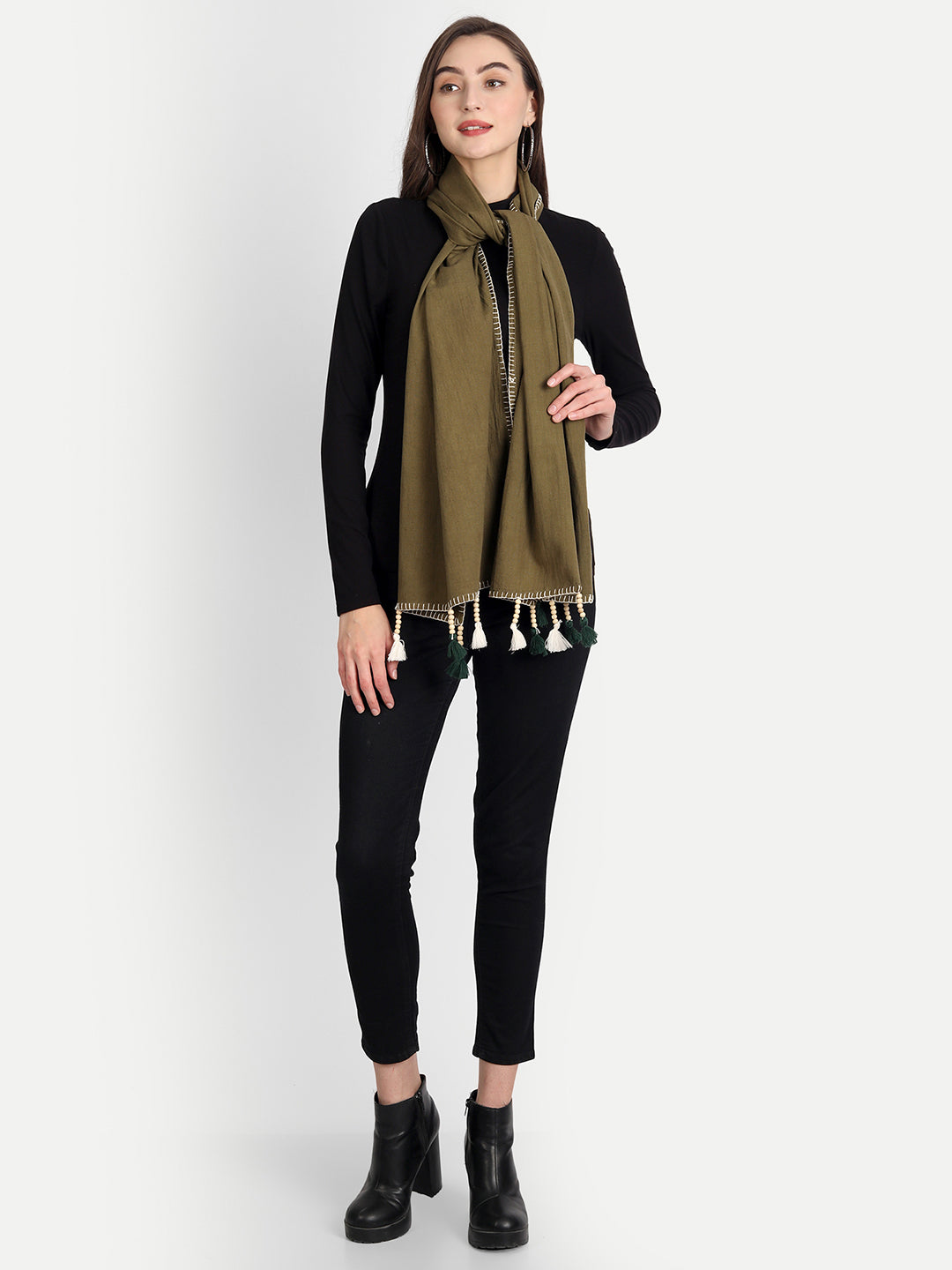 Olive Green Stole